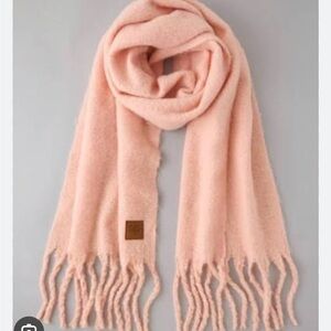 American Eagle Outfitters Soft Pink Fringe Scarf